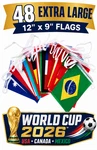 New Football World Cup 2026 Flags Bunting 15 Metre 48 Xl Speedy Delivery. Fixed Price $161.13.