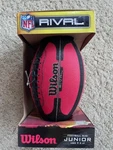 New Red/black Wilson Nfl Rival Junior Size Football. Fixed Price $22.50.