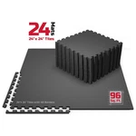 Pro Mat Exercise 24-PACK 24" Interlocking Foam Floor Tiles Home Gym. Fixed Price $82.62.