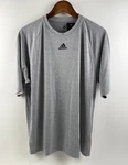 Adidas Men Climalite Short Sleeve Crew Neck Adult Performance Tee Gray Nwt. Fixed Price $19.99.
