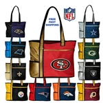 Nfl Tote Bag - Embroidered Logo Broncos Vikings Patriots Eagles Bucs Redskins. Fixed Price $16.99.