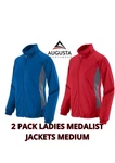 Augusta Medalist Jackets 2 Pack Women's Medium Royal Blue & Red New. Fixed Price $29.95.