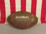 Vintage Ted Williams Brand Official Leather Football W/ Laces 2444 Display. Fixed Price $79.00.