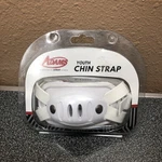 New Adams Football Helmet Youth Hard Cup Chin Strap White Schutt R2. Fixed Price $17.95.