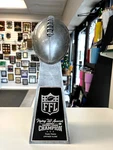 Fantasy Football Trophy Free Engraving Economy 10" Tall JFTB201. Fixed Price $37.95.