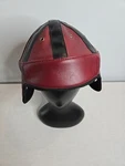 Wembley Men's Retro Football Helmet One Size Maroon & Black. Fixed Price $50.00.
