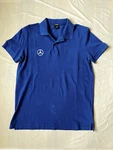 Hugo Boss Mercedes Benz Golf Polo Navy Blue Cotton Short Sleeve Star Logo Shirt. Fixed Price $38.00.