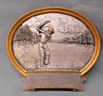 Plaque Plate Trophy Award Resin Oval Pdu 54621GS Male Golf 8" Size Large. Fixed Price $6.29.