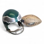 Vintage Philadelphia Eagles 1982 Rawlings Helmet Signed Football Medium Usa Nfl. Fixed Price $89.99.