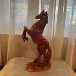 Wild Rearing Horse Red Brown Sculpture Stallion Figurine 11.75 Statue. Fixed Price $42.00.