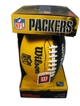 New Wilson Size Junior Yellow & Green Packers Football. Fixed Price $59.95.