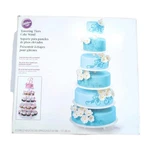 Wilton Towering Tiers Cake Stand, 6-TIER, Durable Plastic, Adjustable New Open. Fixed Price $114.99.