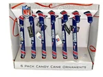 Nfl New England Patriots Candy Cane Ornaments 6 Pack Forever Collectibles. Fixed Price $26.00.