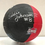 Eddie Johnson Signed Spalding Houston Rockets Mini Basketball Y55246. Fixed Price $49.95.