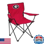 Logo Brands Ncaa Georgia Bulldogs Quad Chair - Adult, Portable W/cup Holder. Fixed Price $56.42.