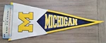 Michigan Wolverines Wool Blend Pennant 17X40 Winning Streak Sports - Out Of Prod. Fixed Price $34.95.