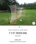 7X21 Soccer Bownet. Fixed Price $575.00.