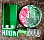 Touch Down Football Party Paper Goods Plates Cups 49 Piece * 24 Guests Nip Free. Fixed Price $24.95.