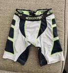 Champro Youth Small Padded Baseball Thigh Shorts Gray Black Neon Green. Fixed Price $6.00.