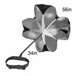 New Speed Resistance Training Parachute Power Exercise Running Black. Fixed Price $7.65.
