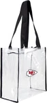 Kansas City Chiefs Nfl Clear Square Stadium Approved Zipper Tote Bag Free Ship. Fixed Price $12.20.