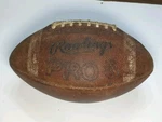 Vintage Rawlings Leather Official Football W/laces Pro 5 Intercollegiate. Fixed Price $65.00.