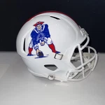 New England Patriots Riddell Helmet Full Size Replica Throwback Football. Fixed Price $109.99.