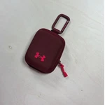 Under Armour Hardshell Accessory Case Carabiner Pouch Maroon Pink Logo Zippered. Fixed Price $21.00.