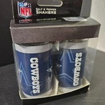 Nfl Dallas Cowboys Salt & Pepper Shakers Glass Football Official Licensed New. Fixed Price $15.75.