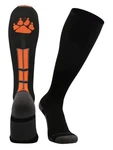 Madsportsstuff Wild Paw Over The Calf Socks Large, Black/orange/graphite. Fixed Price $24.18.