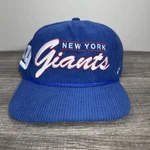 Script Text New York Giants Corduroy Snapback Hat 47 Brand Nfl Adjust. Fixed Price $39.99.