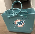 Miami Dolphins Tailgate Tote Bag Nfl Football Foco Use As Purse/ Diaper. Fixed Price $50.00.