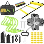 Agility Ladder Speed Training Equipment Set Running Parachute Cones For Football. Fixed Price $58.99.