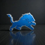 Lions Detroit Nfl 3D Logo Sign Blue Silver Collectible Football Fan Decor Gift. Fixed Price $16.99.