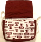 Texas A&m Aggies Ol' Sarge Ncaa Logo Big 12 Motif White Maroon Backpack. Fixed Price $10.92.