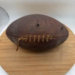 Vintage Spalding Jim Taylor S63 Leather Football Packers Hof Display/decor Will. Fixed Price $57.00.