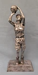 Silver Female Basketball Statue Trophy Resin Pdu Large 11" Tall Size Award. Fixed Price $8.79.
