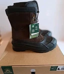 Kamik 11 Genuine Leather Nation Plus Winter Waterproof Rubber Brown Boot Heat Mx. Fixed Price $118.99.