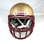 Riddell Speed Adult Medium Football Helmet Gold Puyallip Padded Chin Strap. Fixed Price $24.95.