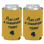 Notre Dame Play Like Champion (1) Beer Can Coolie Koozie Holder 2-SIDED Huggie. Fixed Price $9.99.