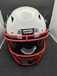 Schutt Vengeance Pro Vtd Youth Football Helmet White W/ Tinted Visor Red. Fixed Price $40.50.