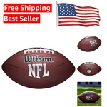 Wilson Nfl Mvp Football - Official Size, Brown For Ultimate Game Experience. Fixed Price $29.99.