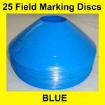25 Blue Field Marker Discs Soccer Basketball Football. Fixed Price $14.95.