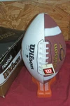 ? Autographed Signed Wilson Ncaa White College Football Player Collectible. Fixed Price $39.95.