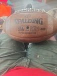 Vtg. Spalding J5V Football Made Of Top Grain Leather.. Fixed Price $35.00.