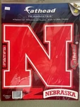 Nebraska Cornhuskers Real Big Fathead Decal - 11 X 10 Inches *go Red **new**. Fixed Price $29.99.