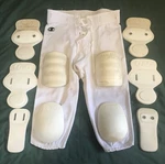 Football Pants Champion Brand Youth Large Removable Pads White. Fixed Price $6.80.