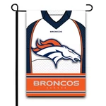 Denver Broncos 12.5" X 18" Jersey Foil Garden Flag. Fixed Price $13.99.