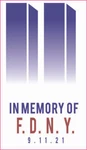 Memory Twin Towers 2.503 Wide X 3.5" Tall Football Helmet Decal. Fixed Price $5.00.