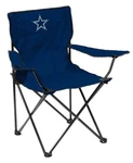 Dallas Cowboys Logo Quad Folding Chair - Portable W/ Cupholder Licensed Texas. Fixed Price $49.99.